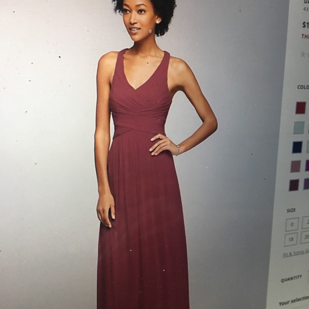 Long Mesh dress with fitted bodice.